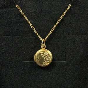 Vintage 12kt GF A&Z Child’s locket necklace.
